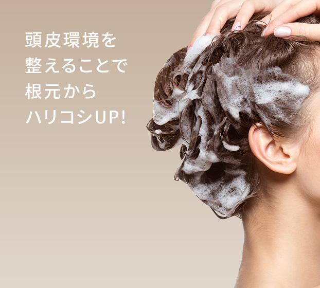 頭皮環境を整えることで根元からハリコシUP!