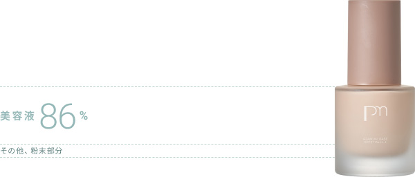 美容液86%、その他、粉末部分