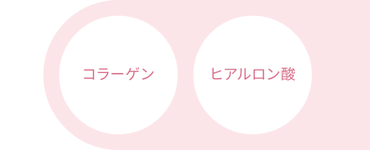 コラーゲン、ヒアルロン酸