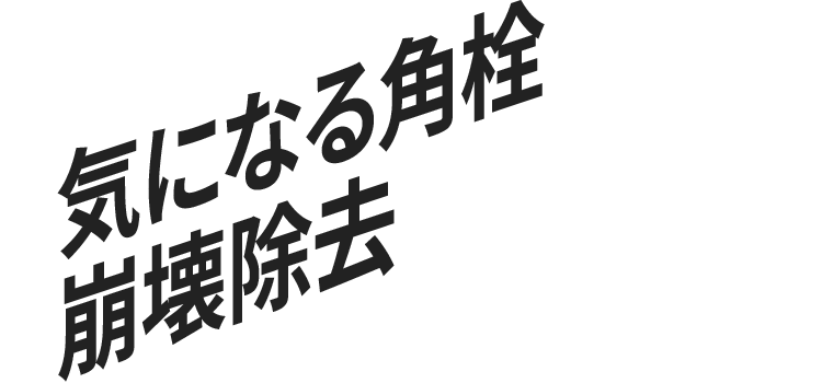 気になる角栓崩壊除去