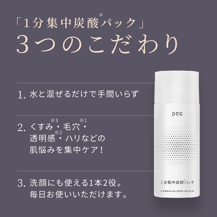 【送料無料】1分集中炭酸＊パック