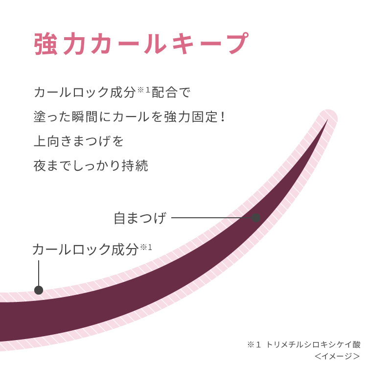 ピメル うそつき美束マスカラ 透け感ブラック