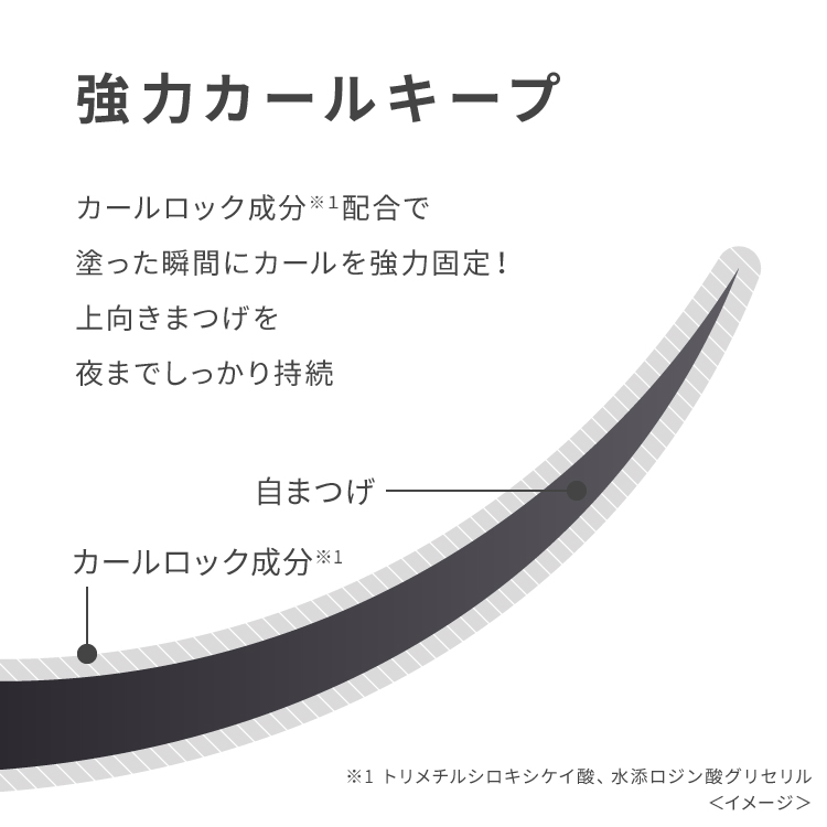 ピメル　大うそつきマスカラ　濃密ブラック