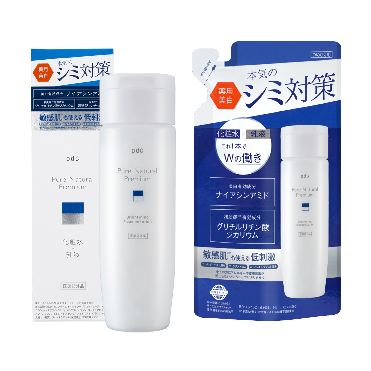 ピュアナチュラル　プレミアム　ブライトニング　エッセンスローション　つめかえ　セット