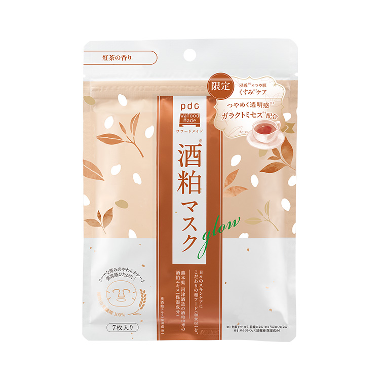 ワフードメイド　酒粕マスク　グロー　紅茶の香り